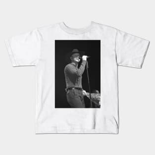 Tim McGraw BW Photograph Kids T-Shirt